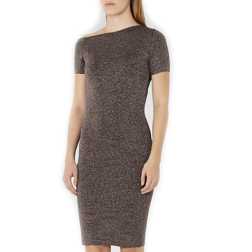 reiss metallic dress