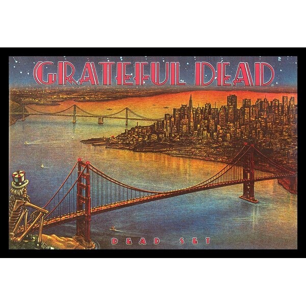 Grateful Dead Dead Set Framed Poster - 24 x 36 Inch - Bed Bath