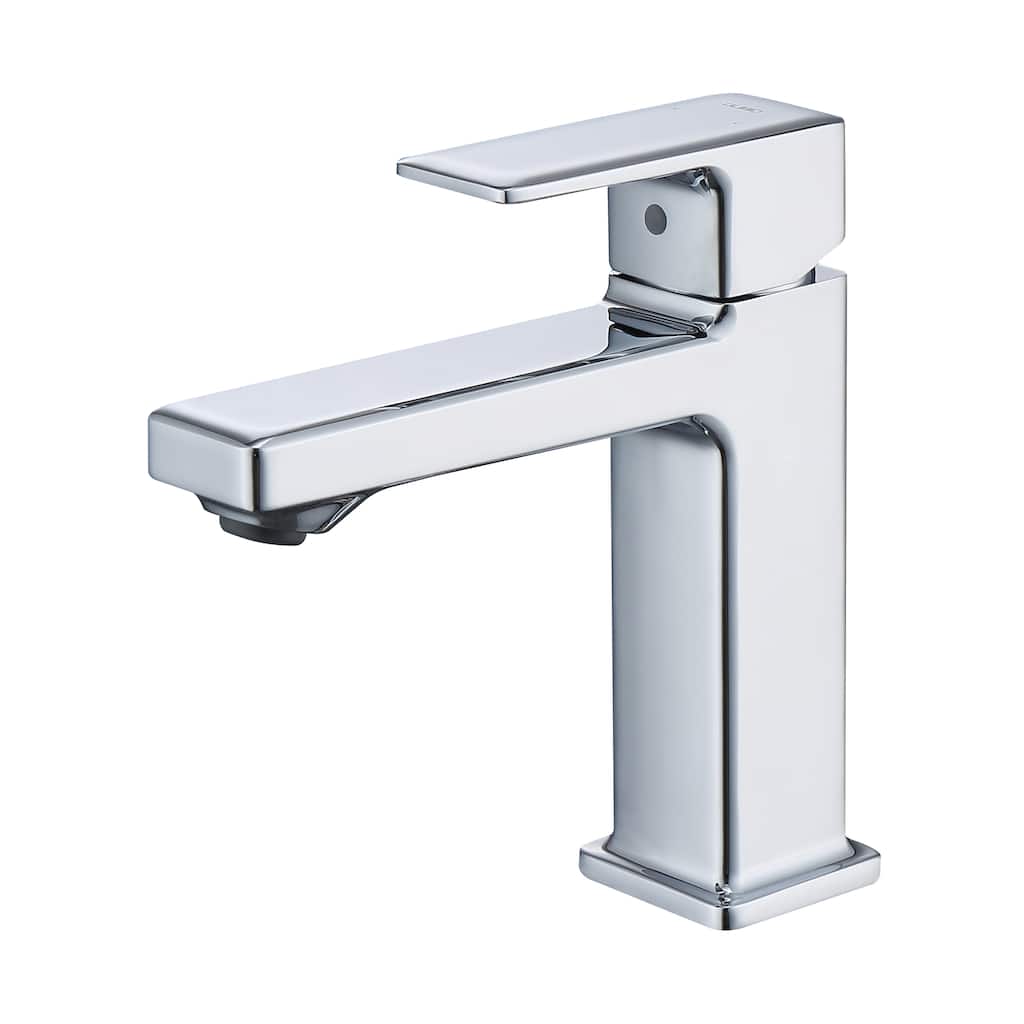 Single Handle Bathroom Faucet for 1 Hole Vanity Sink - 7.08" x 1.77" x 7.24"