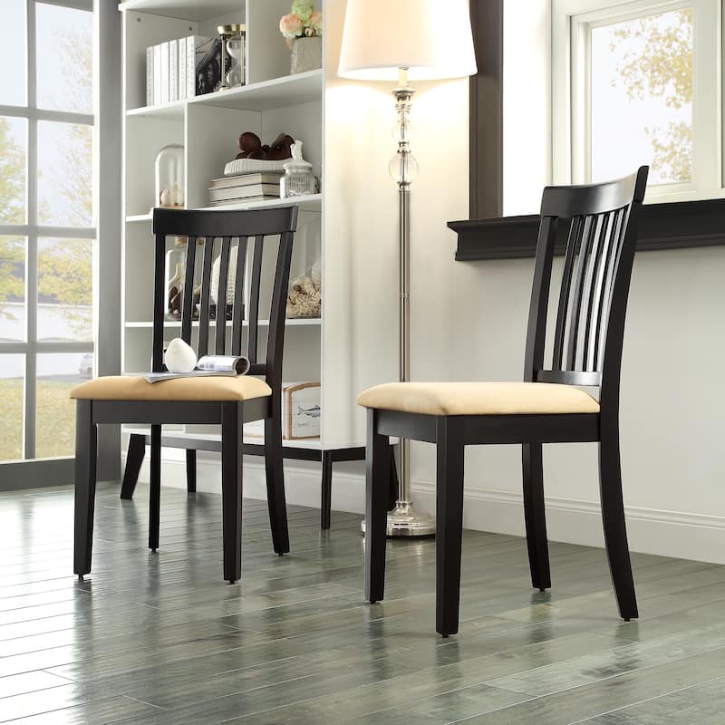 Wilmington Black Round Pedestal 5-piece Dining Set by iNSPIRE Q Classic