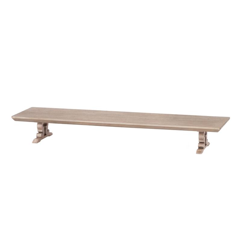 Jani Wood Monitor Stand Riser Desk - Ergonomic Design Stand, Desktop Organizer Table for Home, Office Workspace, Gaming Desk