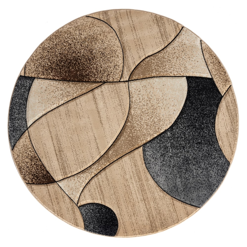 Rhodes Collection Abstract Designed Area Rug