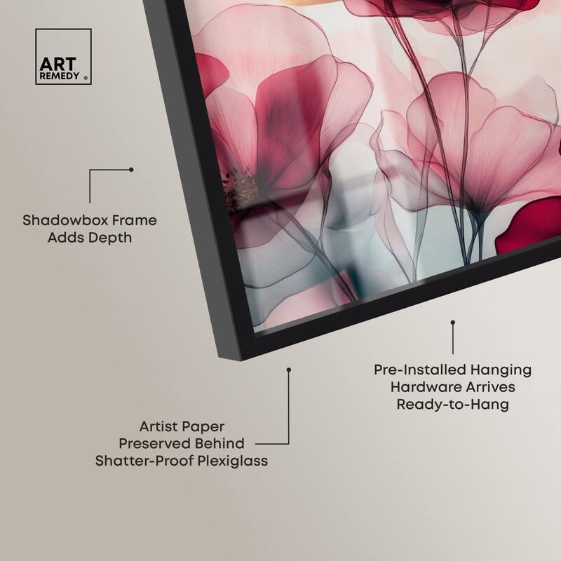 Chiffon Cherry Charm Shadowbox by Art Remedy