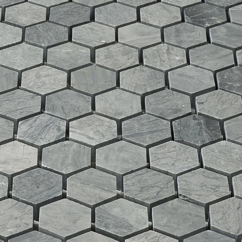 Marinewood Marble 1" x 1" Honeycomb Honed Mosaic Tile