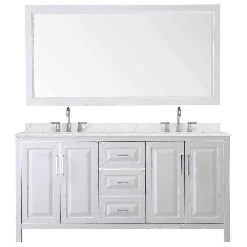 Wyndham Collection WCV252572D-QTZ-US3M70 Daria 72" Free Standing