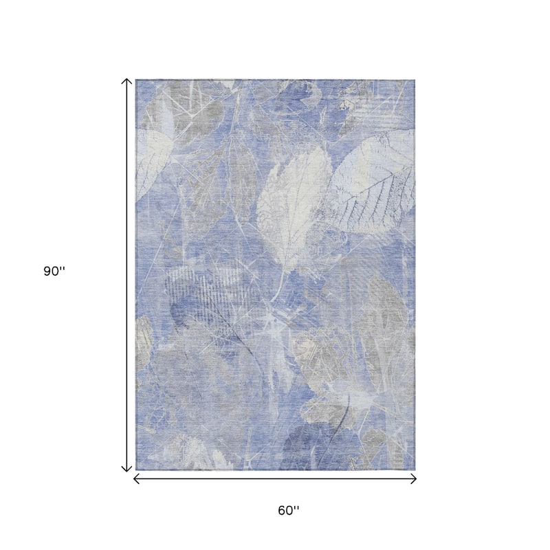 HomeRoots Floral Transitional Rectangle Outdoor Rug