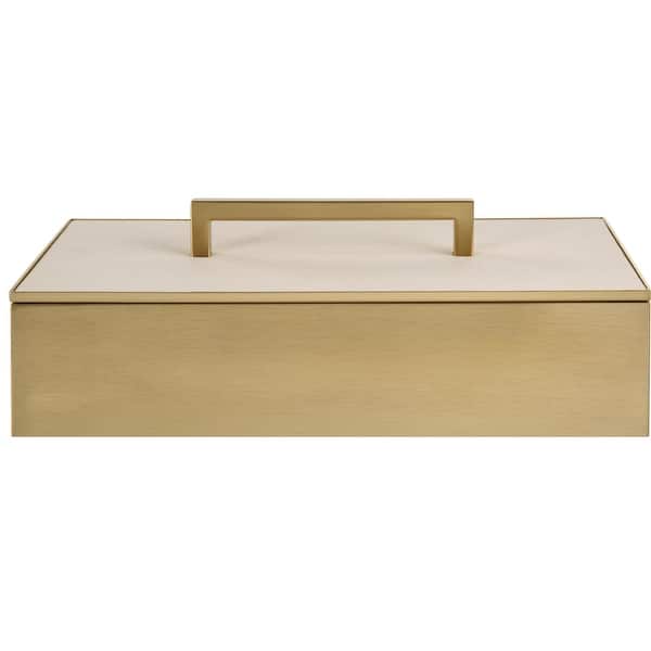 slide 2 of 8, Uttermost Wessex White Box - 14"W x 4.75"H x 7"D