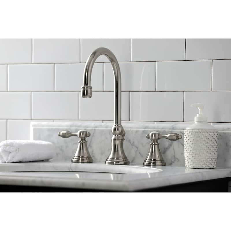 Tudor 8 in. Widespread Bathroom Faucet - Brushed Nickel