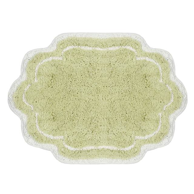 Home Weavers Allure Collection Absorbent Cotton, Machine Washable and Dry Bath Rugs