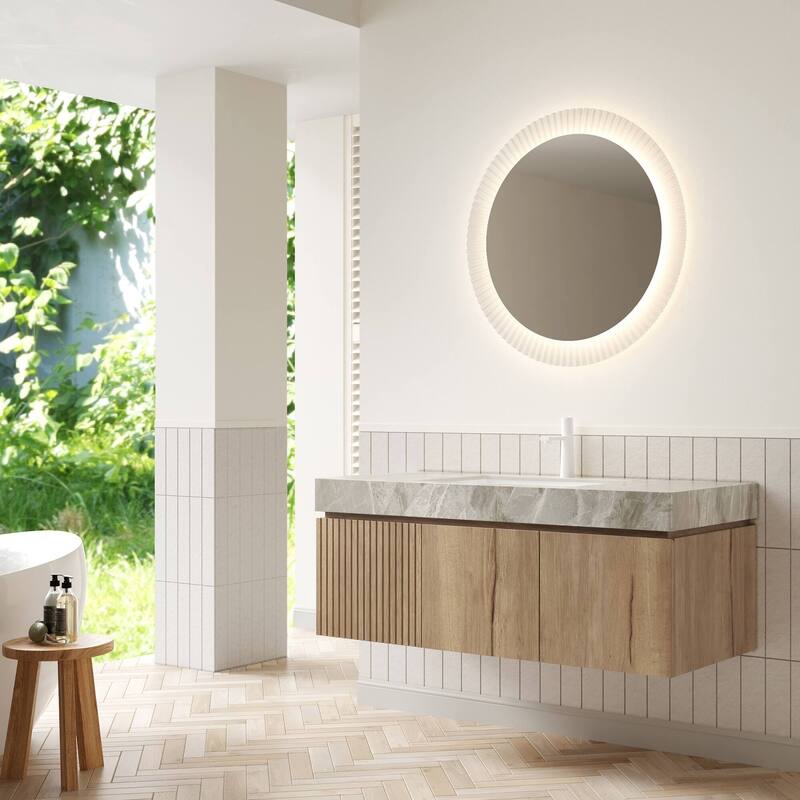 48" Bathroom Vanity with Sintered Stone countertop and Sink