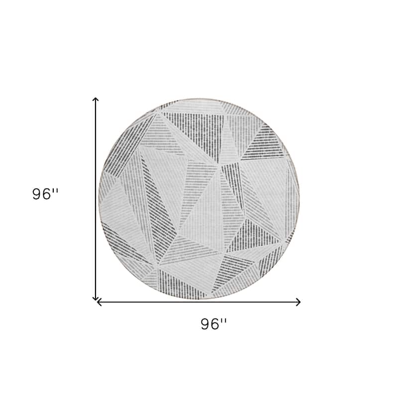 HomeRoots Geometric Transitional Rectangle Outdoor Rug