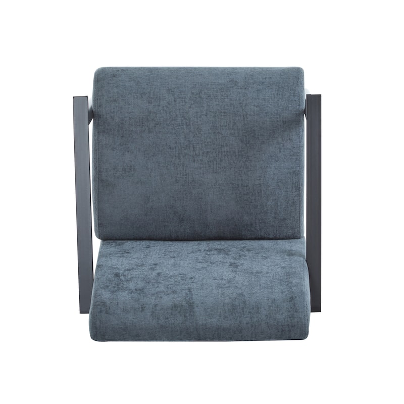 Polyester Lounge Chair with Metal Frame