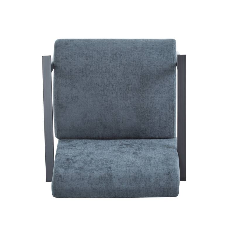 Polyester Lounge Chairs (Set of 2） with Sturdy Metal Frames, Ergonomic Design, and Space-Saving Profile