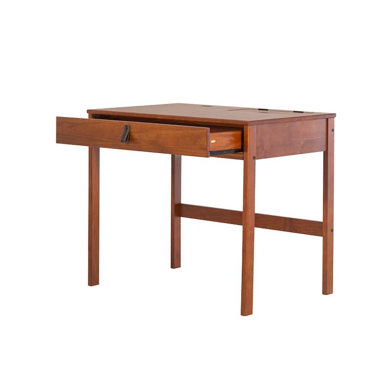 Copper Grove Rivne Modern Sturdy Home Office Wood Desk with Drawers and Compartments