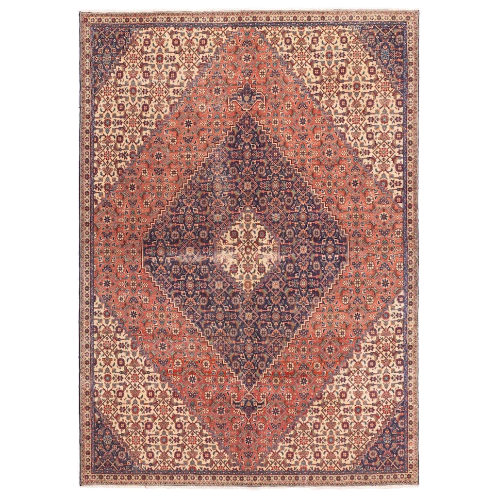 ECARPETGALLERY Hand-knotted Antalya Vintage Copper Wool Rug - 6'10 x 9'6