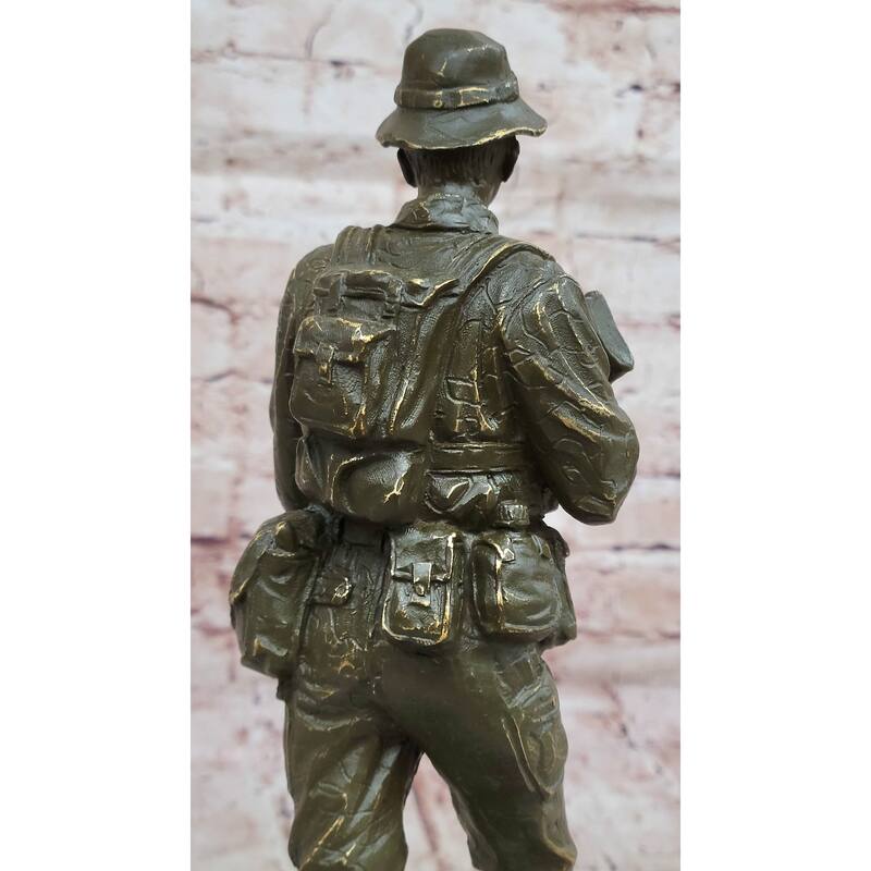 Bronze American Soldier Statue - American Hero Military Sculpture