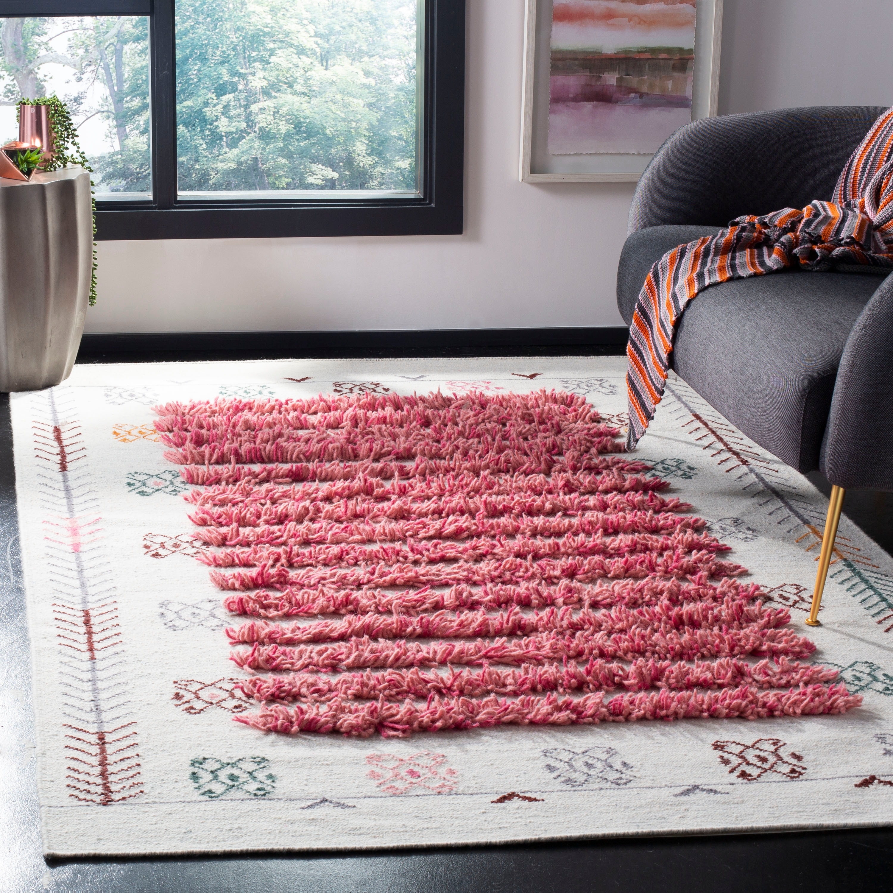SAFAVIEH Hand-knotted Kenya Santiaga Southwestern Tribal Wool Rug
