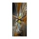 preview thumbnail 2 of 6, Designart 'Symmetrical Yellow Fractal Flower' Modern wall clock