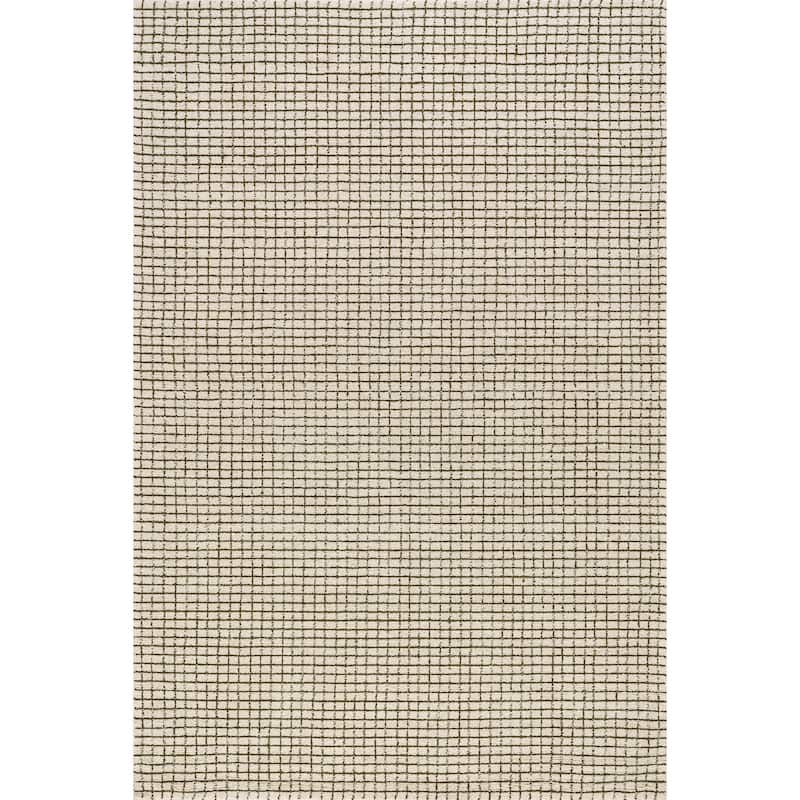 Nuloom Melrose Checked Wool Area Rug