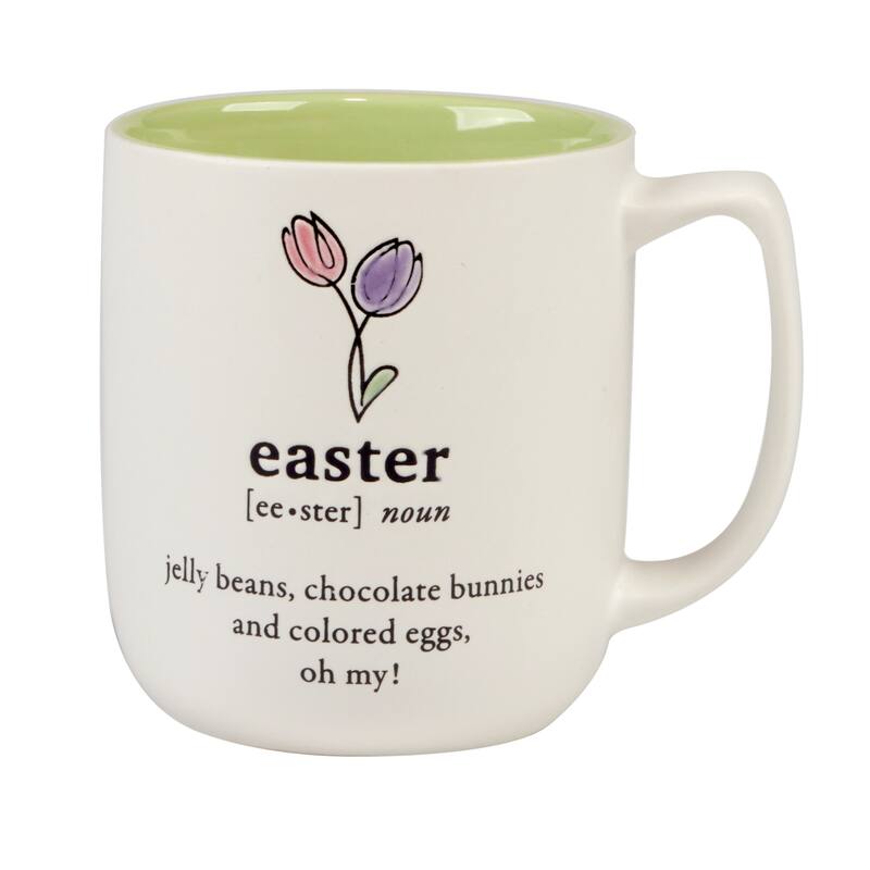 Certified International Easter Words 18 oz. Mugs, Set of 4