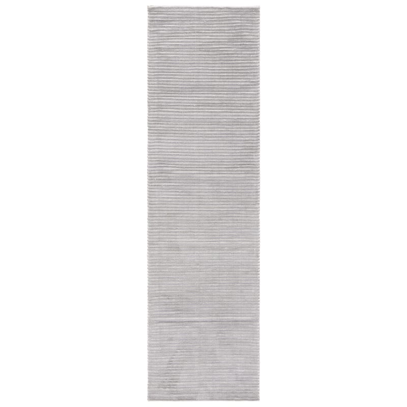 SAFAVIEH Audrey Poula Modern Stripe Rug - 2'3" x 8' Runner - Ivory/Grey
