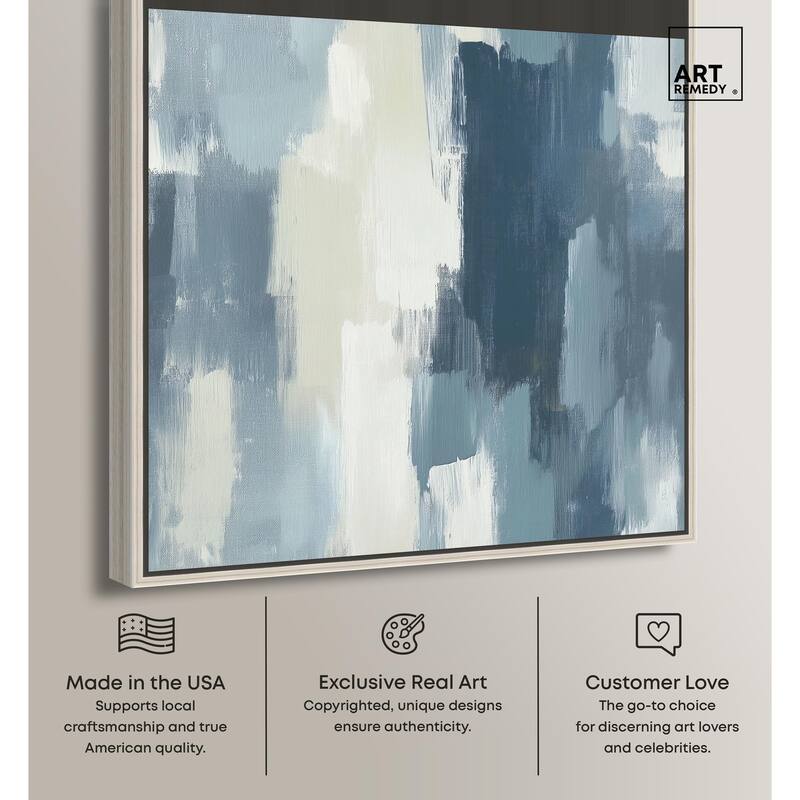 Blue Union Canvas by Art Remedy