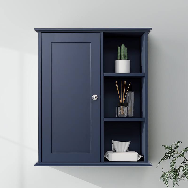 23.6" White Bathroom Wall Cabinet