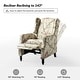 preview thumbnail 23 of 63, HULALA HOME Damaris Mid-Century Modern Manual Pushback Recliner with Wingback Design Set of 2