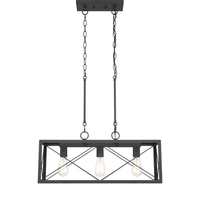 Acroma 3 - Light Linear Modern Farmhouse Rectangle Chandelier