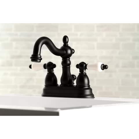 Heritage Two-Handle 3-Hole Deck Mount 4 in. Centerset Bathroom Faucet