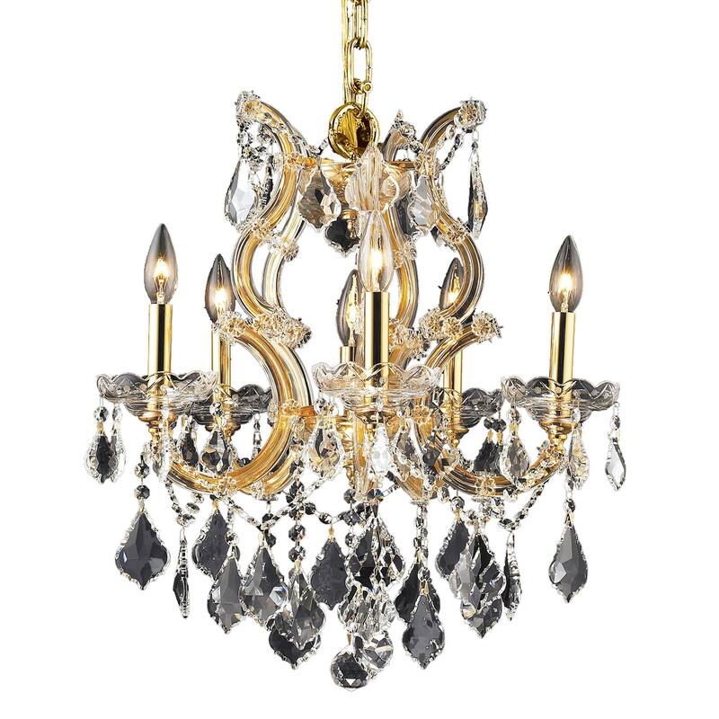 Fleur Illumination Collection Pendant D:20in H:25in Lt:6 Gold Finish