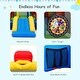 preview thumbnail 6 of 8, Gymax Kids Inflatable Bounce House Play Slide Jumping Castle Ball Pit
