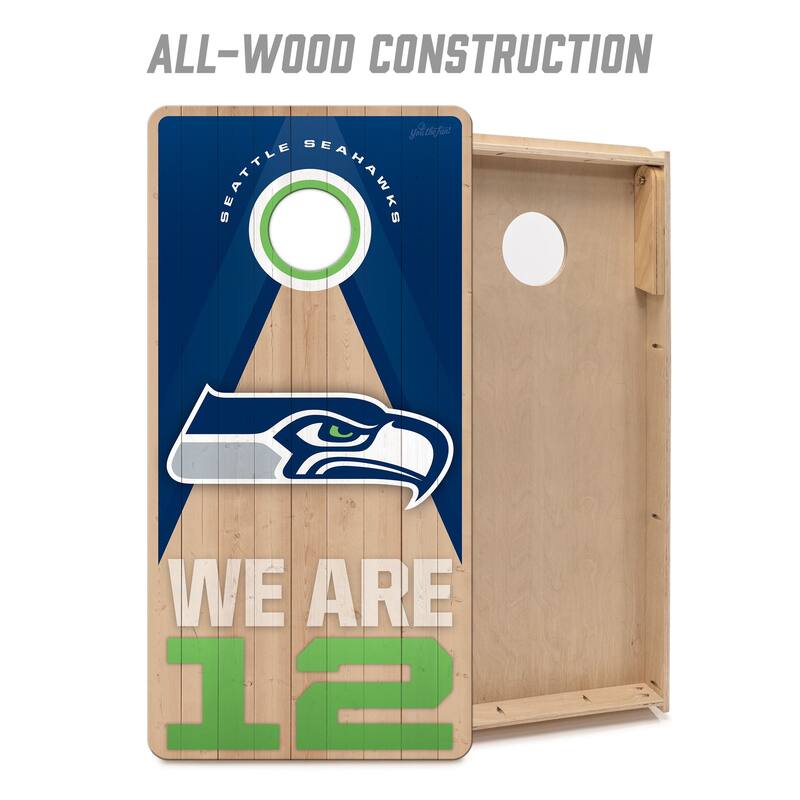 Seattle Seahawks NFL 2x4 Professional Cornhole Board Set