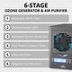 preview thumbnail 2 of 5, New Comfort Black 6-stage UV Washable HEPA Ozone Air Purifier
