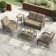 preview thumbnail 5 of 15, Corvus Padova 4-piece Wicker Patio Chat Set