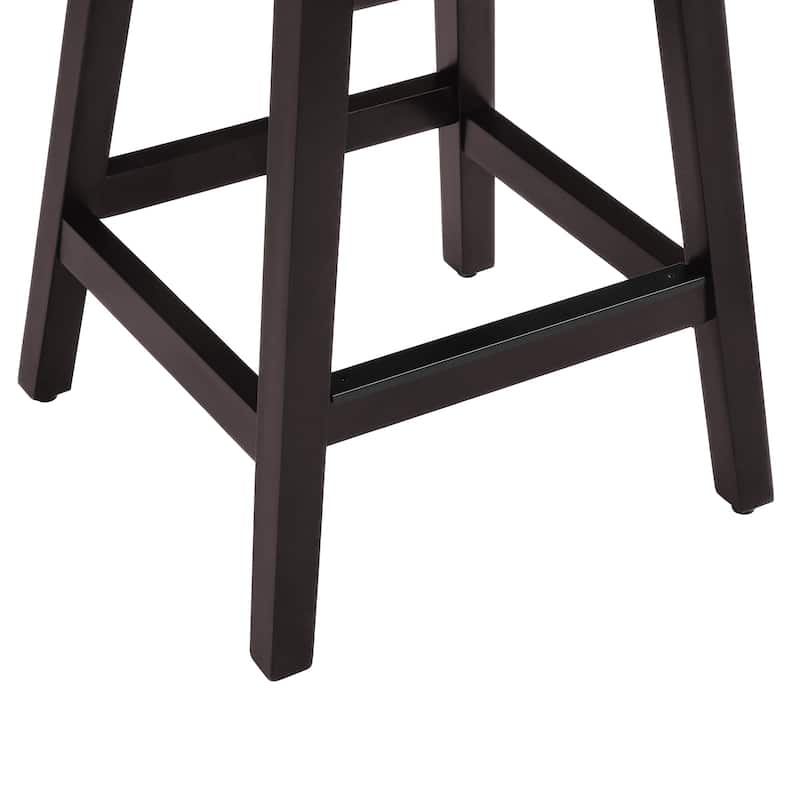 Swivel High Back Upholstered Nail Head Counter Height Bar Stools - 26"