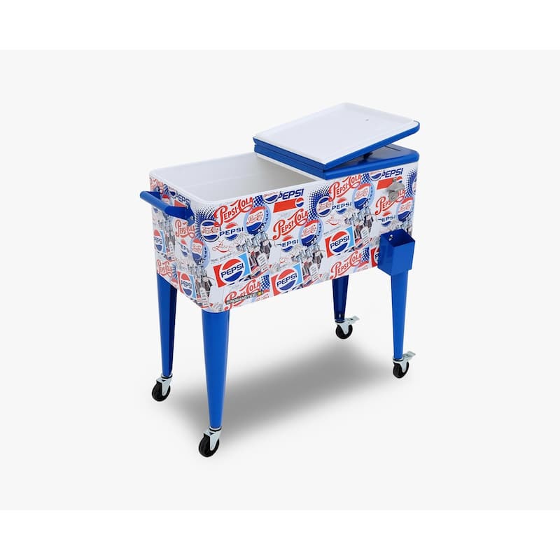 Permasteel 80-Qt Classic Outdoor Rolling Patio Cooler with Wheels