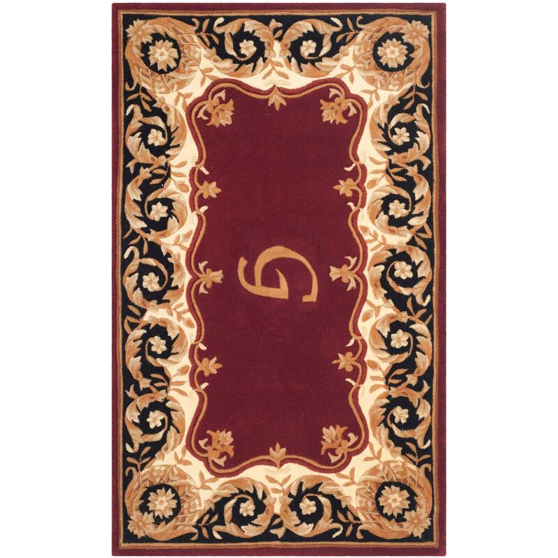 SAFAVIEH Handmade Naples Bojka Traditional Oriental Wool Rug - 3' x 5' - Maroon G - Rectangle