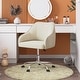 preview thumbnail 47 of 117, Corvus Braff Velvet Upholstered Adjustable Ergonomic Office Chair Beige