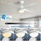 preview thumbnail 14 of 118, Sofucor 45/52 Inch Ceiling Fan with Remote & Lights Quiet DC Motor 5 Blade High CFM Modern Fan