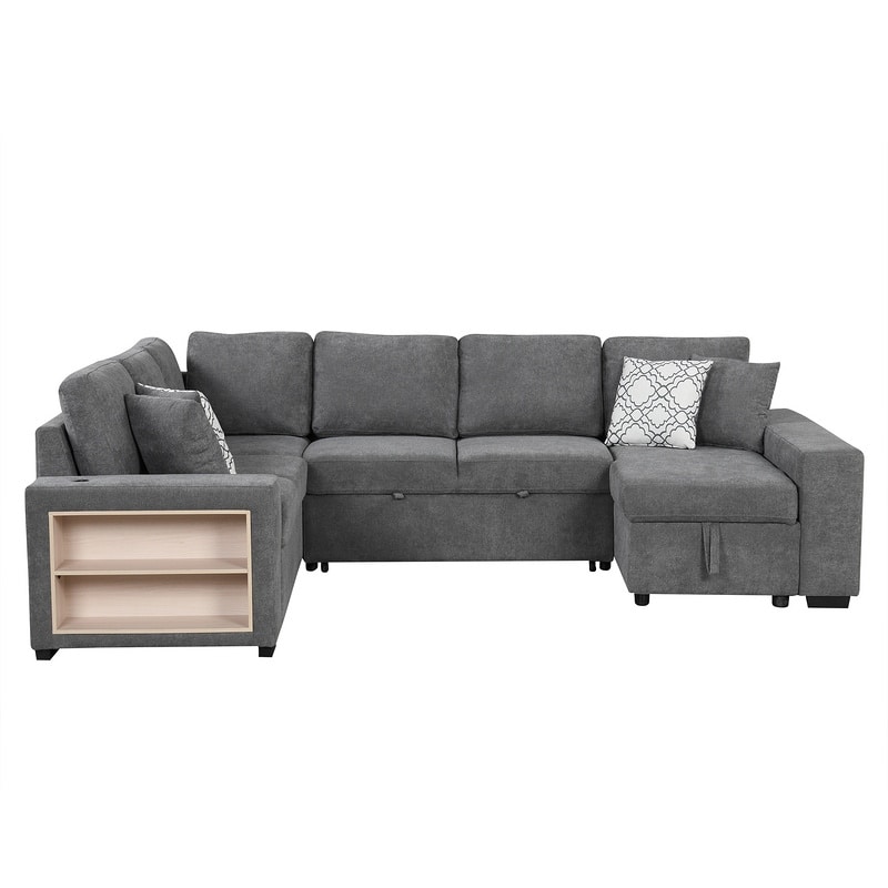 U-shaped Sectional Sofa Pull-out Sofa Bed