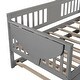 preview thumbnail 13 of 72, Elegant Design Daybed with Trundle Bed, Wooden Sofa Bed for Bedroom Living Room, Wood Platform Bed Frame for Kids Teens Guests