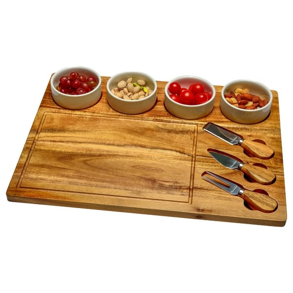 Gibson Home Gracious Dining 3 Piece Charcuterie Serving