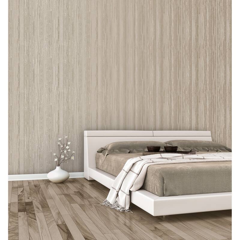 Galerie Wallcoverings Metallic FX Abstract Stripe Non-woven Metallic Finish Wallpaper Roll