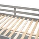 preview thumbnail 15 of 18, Full Size Loft Bed With Shelves and Desk For Home
