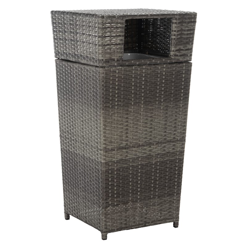 SAFAVIEH Outdoor Mazeli Trash Bin (Fully Assembled)