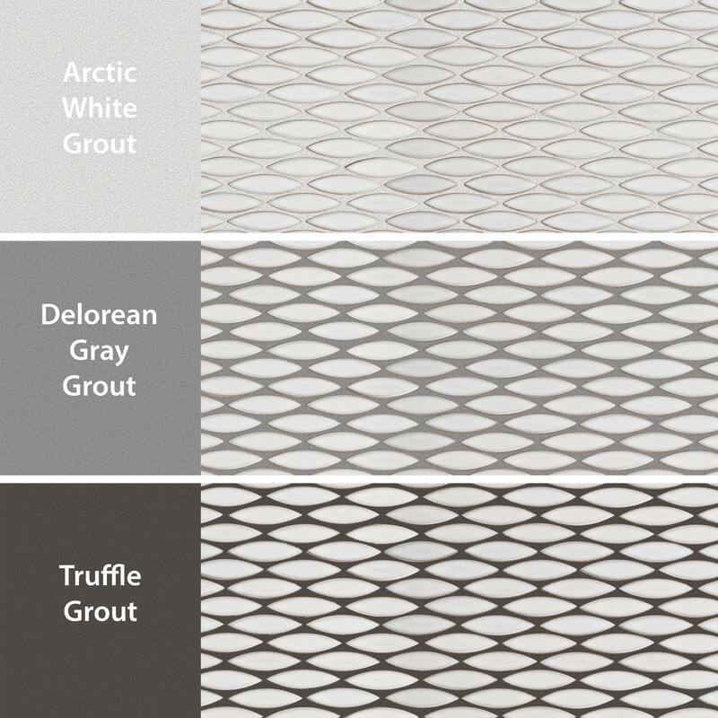 Merola Tile Pescado Glossy Cloud White 12" x 12-1/2" Porcelain Floor and Wall Tile