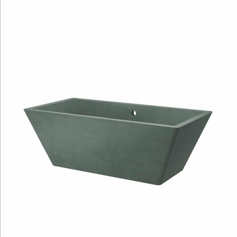 Mendocino NativeStone Freestanding Soaking Tub - Forest