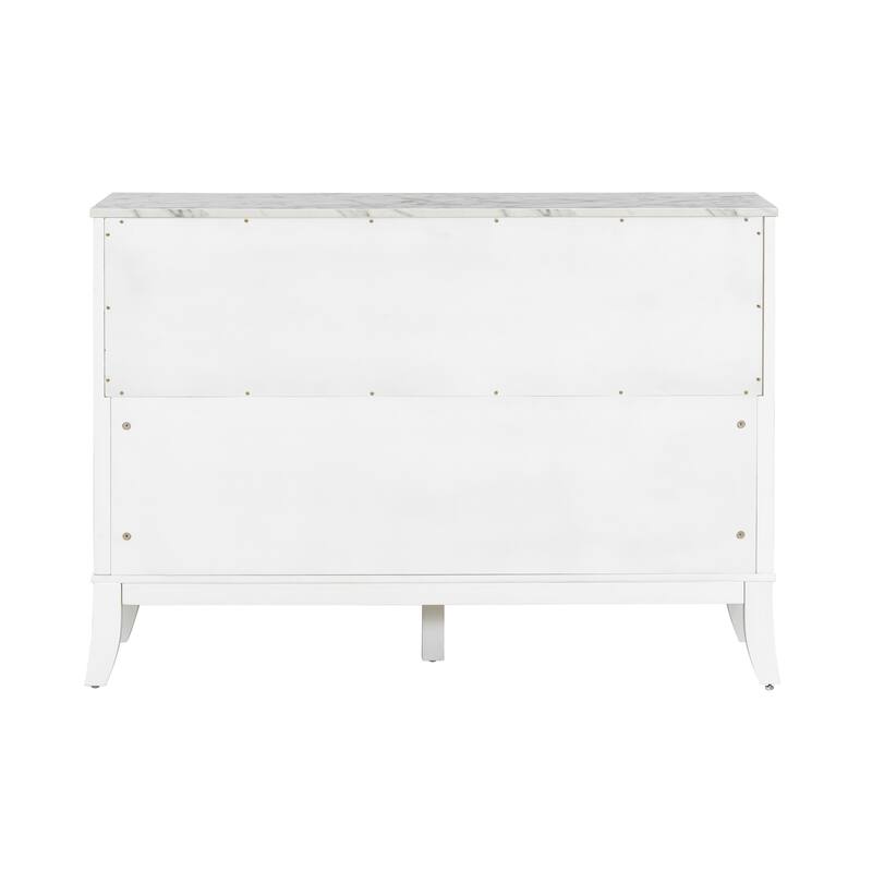 Storage Cabinet with 3 Glass Doors, Wooden Entryway Accent Cabinet, Buffet Cabinet with Adjustable Shelves for Living Room