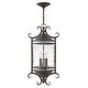 preview thumbnail 1 of 2, Hinkley Lighting Casa 3 Light 12" Wide Wrought Iron Outdoor Pendant Olde Black